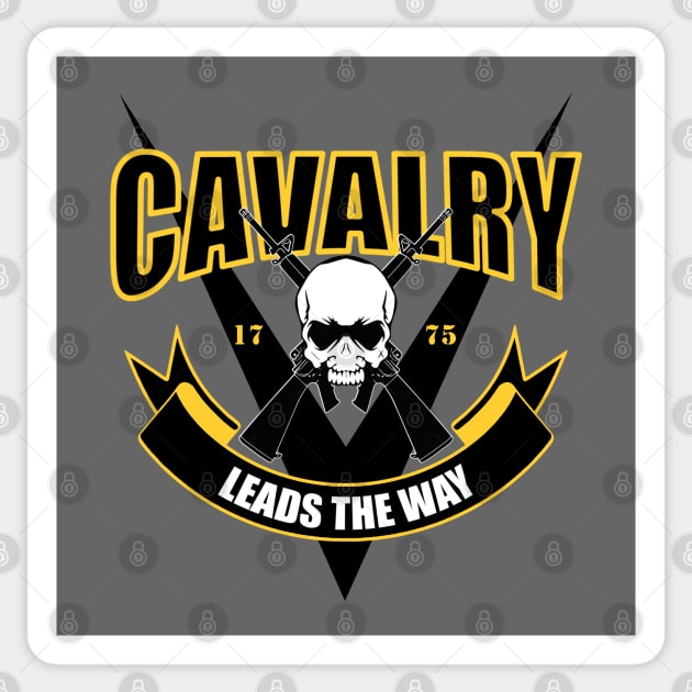 Cavalry Leads The Way Army Sticker by TCP